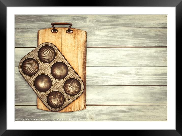 Baking Tin & Board Framed Mounted Print by Amanda Elwell