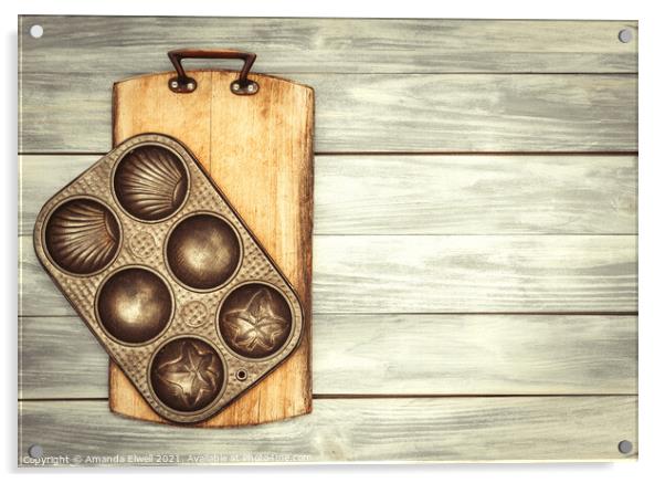 Baking Tin & Board Acrylic by Amanda Elwell