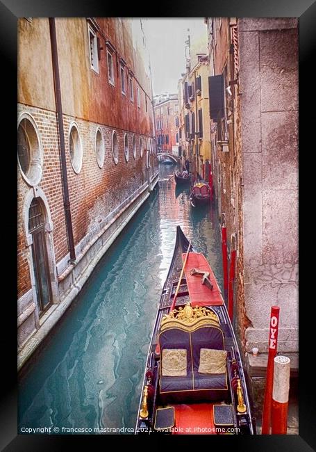 Venice Framed Print by francesco mastrandrea