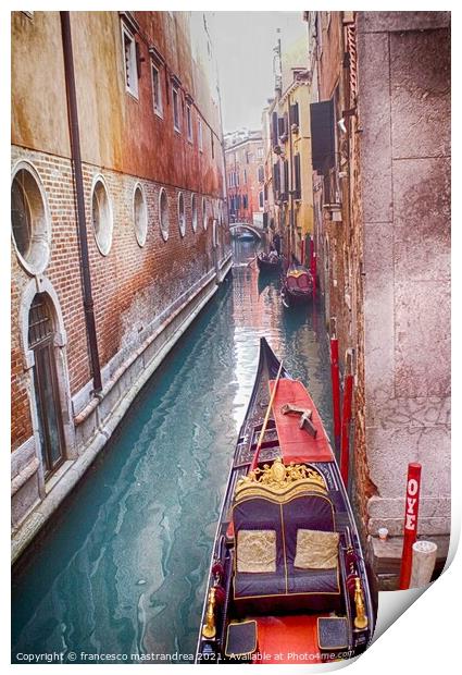 Venice Print by francesco mastrandrea