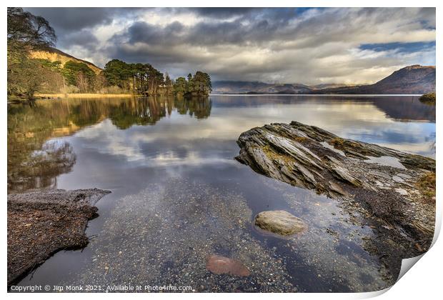 Derwent Water, Lake Dsitrict Print by Jim Monk