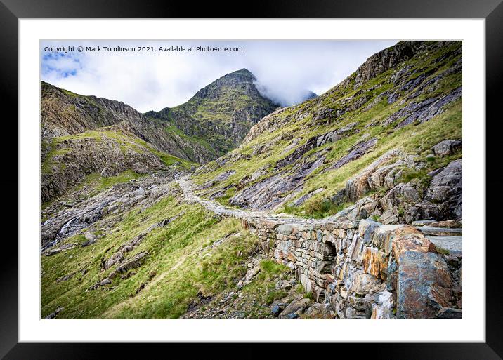 Climbing the Miner's Track Framed Mounted Print by Mark Tomlinson