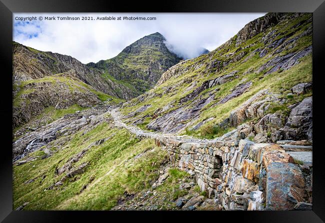 Climbing the Miner's Track Framed Print by Mark Tomlinson