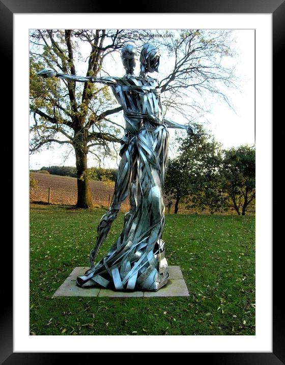 Romantic First Dance Sculpture  Framed Mounted Print by Mark Chesters