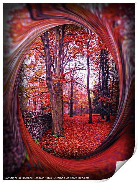 Autumn Path. Print by Heather Goodwin