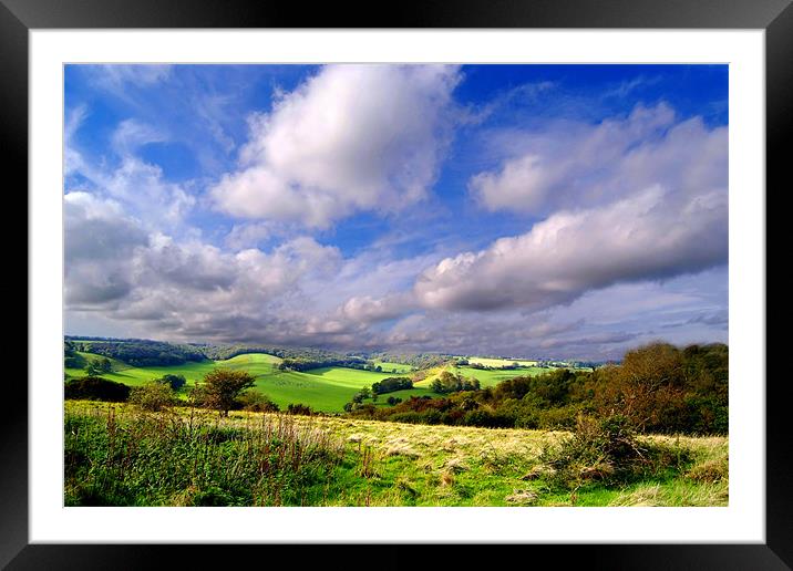 Kent Countryside Framed Mounted Print by Serena Bowles