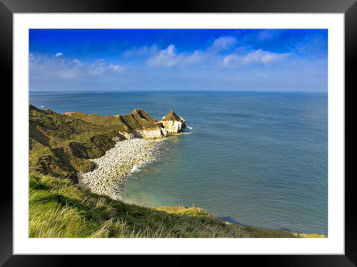 North Sea Views Framed Mounted Print by Trevor Kersley RIP