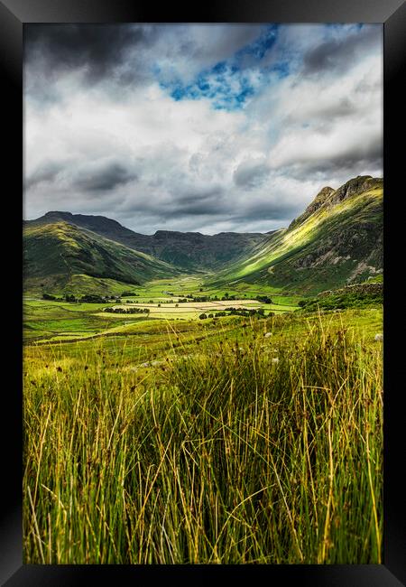 Rossette Pike and Great End, Lake district, Englan Framed Print by Maggie McCall