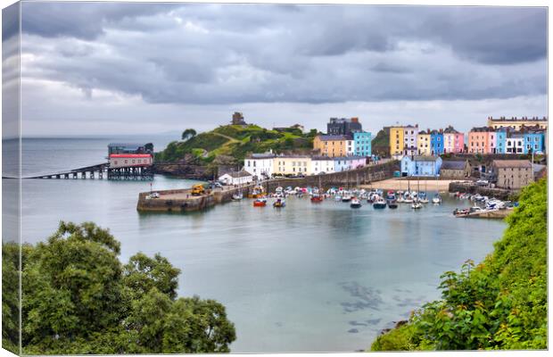 Tenby Harbour Canvas Print by Roger Green
