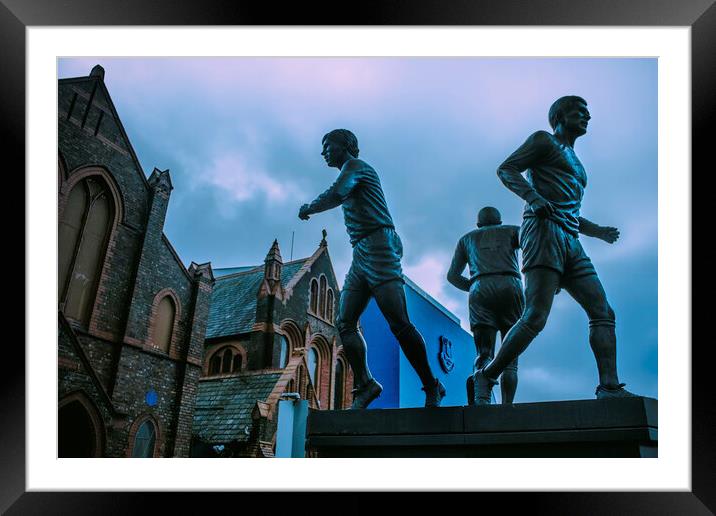 Goodison park, Everton Framed Mounted Print by Kevin Elias