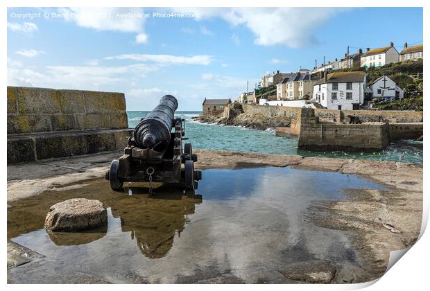  Porthleven Harbour, Cornwall, UK Print by David Forster