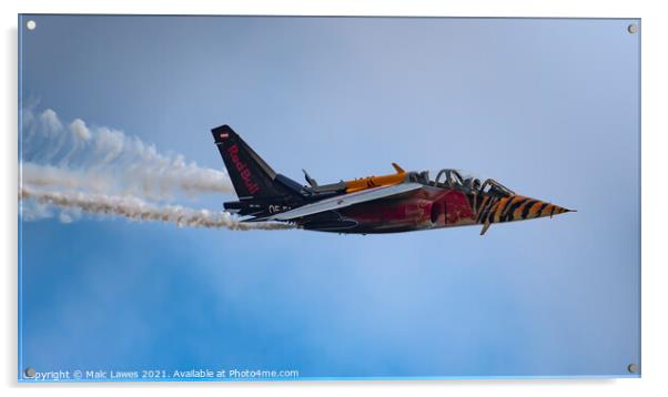 Red Bull Jet Acrylic by Malc Lawes