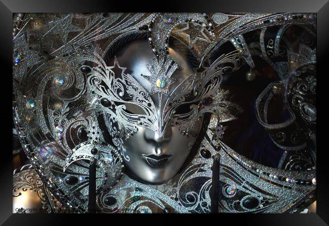 Venetian mask Framed Print by Colin Chipp