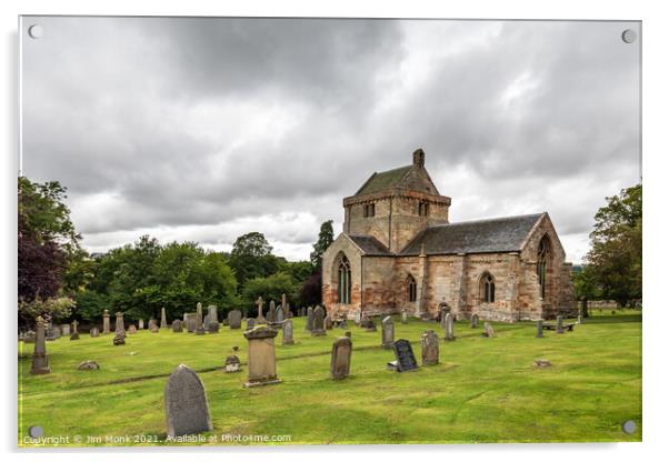 Crichton Collegiate Church, Scotland Acrylic by Jim Monk