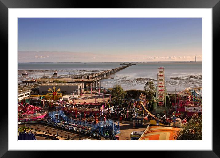 Adventure Island Southend Pier Essex England Framed Mounted Print by Andy Evans Photos