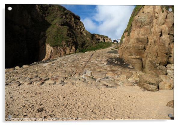 The Slipway, Porthgwarra, Cornwall Acrylic by Brian Pierce