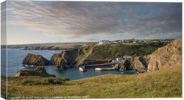 Looking down towards Mullion Cove, Lizard from the Canvas Print by Brian Pierce