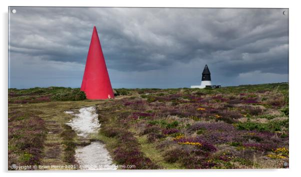 Day Marks, Gwennap Head, West Cornwall Acrylic by Brian Pierce