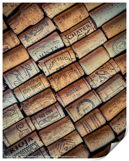 Lots of Corks Print by James Rowland
