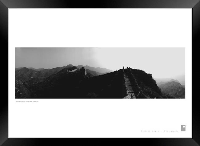 The Great Wall of China (Jinshalin) Framed Print by Michael Angus