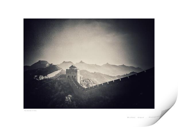 The Great Wall of China Print by Michael Angus