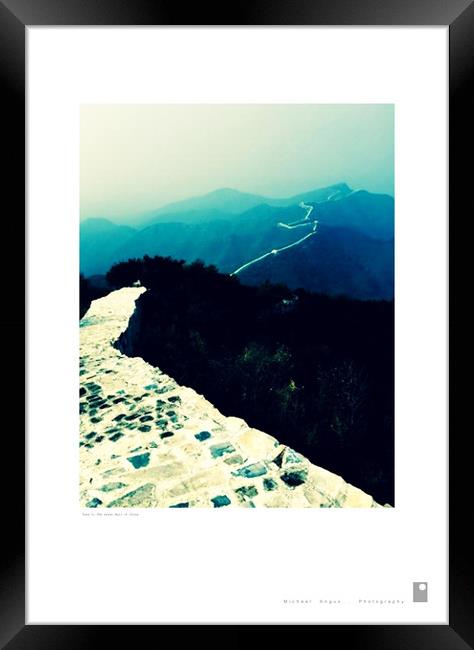 Take 5: Great Wall of China Framed Print by Michael Angus