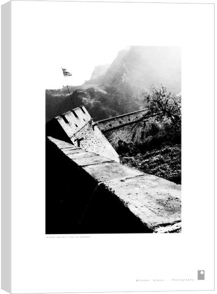 Watchtower (Huangyaguan [Great Wall of China]) Canvas Print by Michael Angus