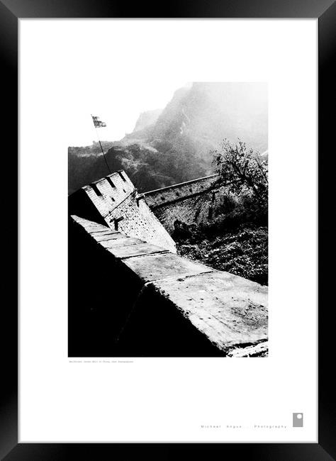 Watchtower (Huangyaguan [Great Wall of China]) Framed Print by Michael Angus