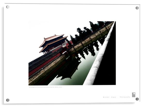 Forbidden City: Spiritual Valour Gate (Beijing) Acrylic by Michael Angus