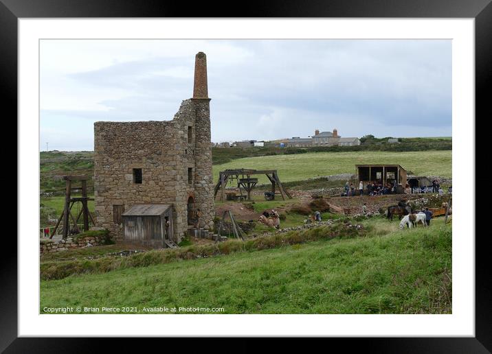 West Wheal Owels Mine at Botallack dressed for fil Framed Mounted Print by Brian Pierce