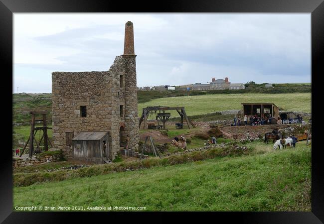 West Wheal Owels Mine at Botallack dressed for fil Framed Print by Brian Pierce