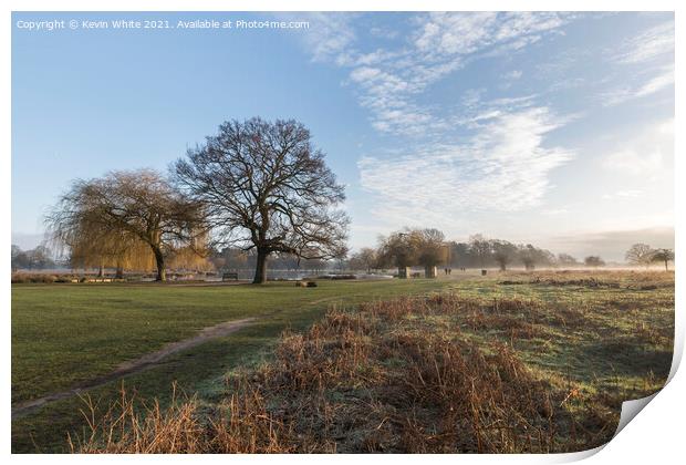 Morning walk Print by Kevin White