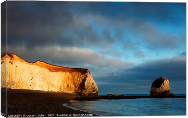Freshwater Bay, Isle of Wight, UK Canvas Print by Geraint Tellem ARPS