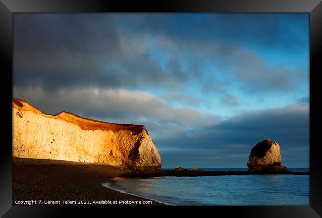 Freshwater Bay, Isle of Wight, UK Framed Print by Geraint Tellem ARPS