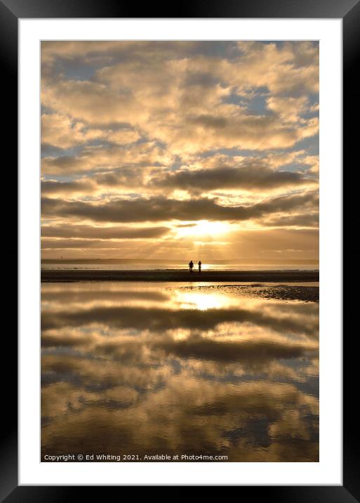 The golden moment. Framed Mounted Print by Ed Whiting