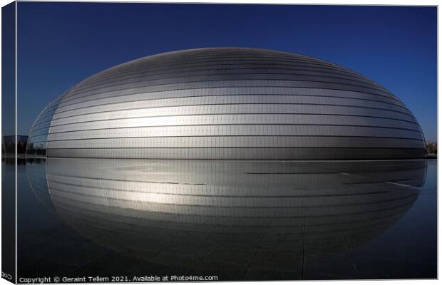 National Centre for The Performing Arts, Beijing, China Canvas Print by Geraint Tellem ARPS