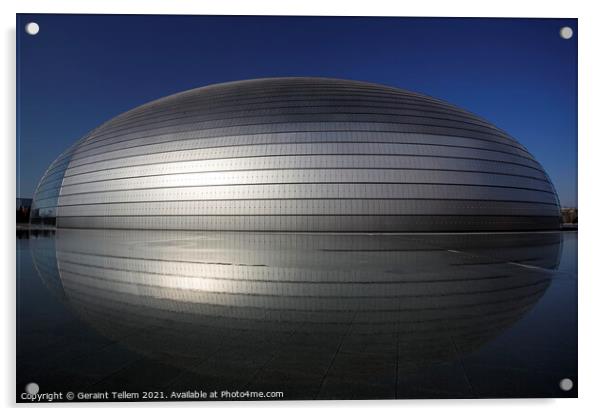 National Centre for The Performing Arts, Beijing, China Acrylic by Geraint Tellem ARPS