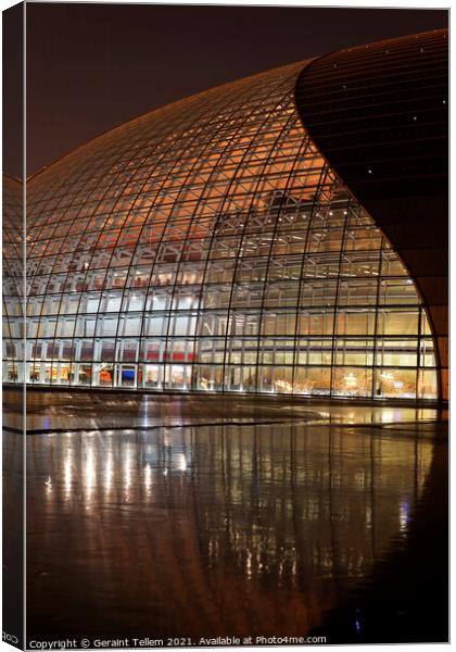 National Centre for The Performing Arts, Beijing, China Canvas Print by Geraint Tellem ARPS