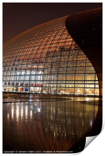 National Centre for The Performing Arts, Beijing, China Print by Geraint Tellem ARPS