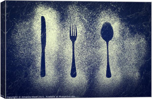 Cutlery Series Canvas Print by Amanda Elwell
