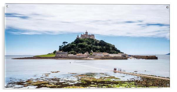 St Michael's Mount Acrylic by Roger Green