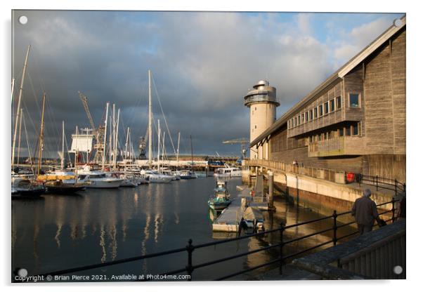 The National Maritime Museum, Falmouth, Cornwall  Acrylic by Brian Pierce