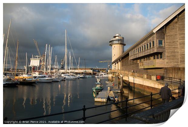 The National Maritime Museum, Falmouth, Cornwall  Print by Brian Pierce
