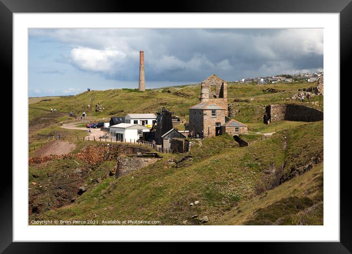 Levant Mine, West Cornwall Framed Mounted Print by Brian Pierce