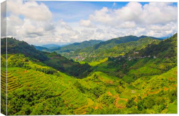 Banaue Philippine Mountains Canvas Print by Clive Eariss