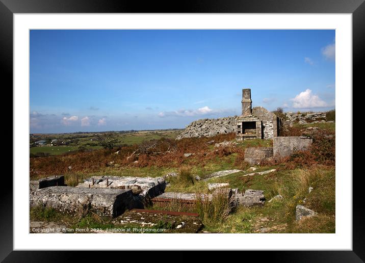 Derelict cottage, Bodmin Moor Framed Mounted Print by Brian Pierce