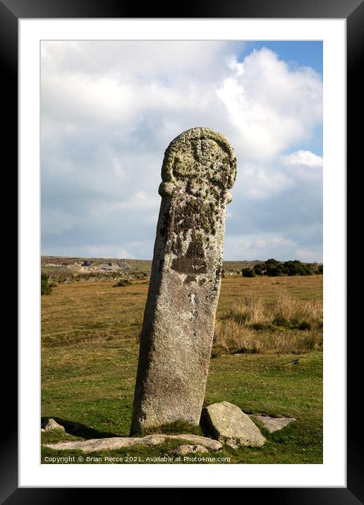 Long Tom. Minions, Bodmin Moor Framed Mounted Print by Brian Pierce