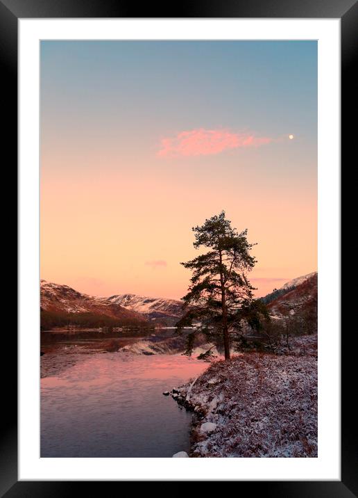 Sunset Loch Trool Framed Mounted Print by Derek Beattie