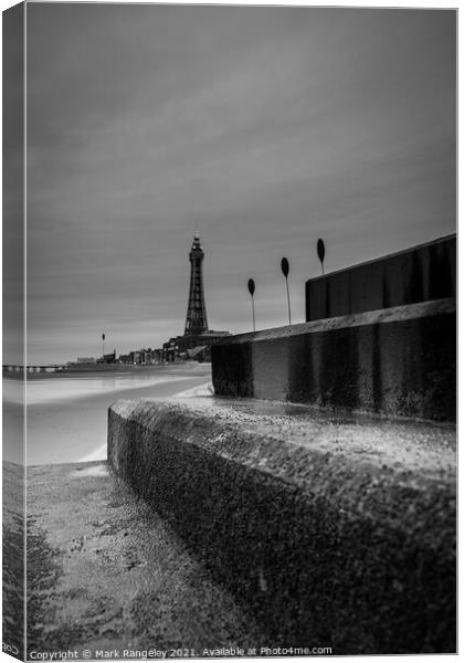 Black and white pool Canvas Print by Mark Rangeley