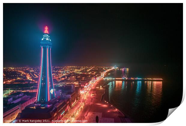 Blackpool illuminations  Print by Mark Rangeley